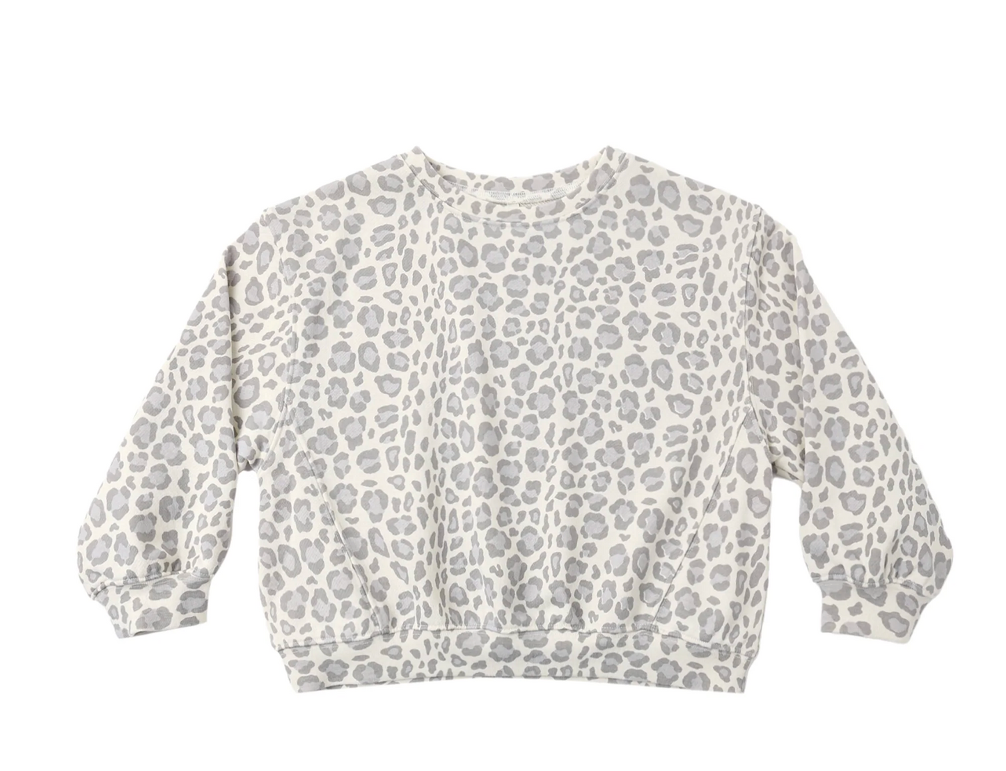 Oversized Blue Leopard Sweatshirt