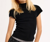 Ruched top, stand-up collar