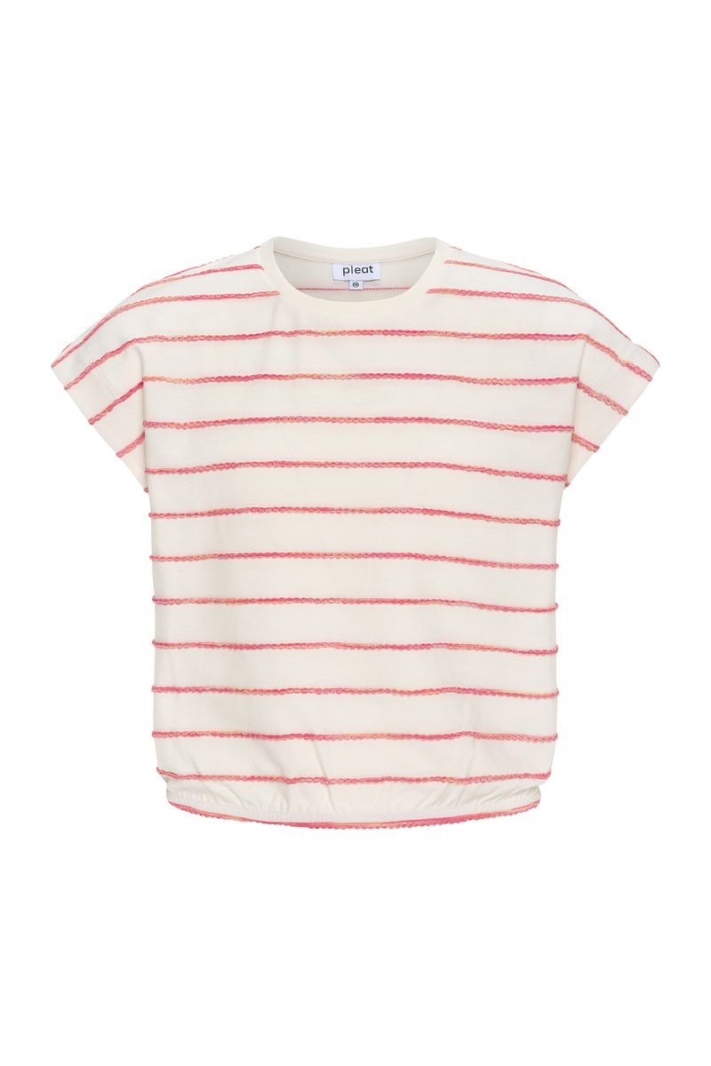 Hartley Top Coral Stripe