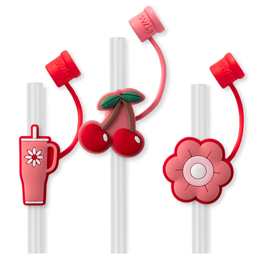 Cherry Pie Straw Topper Set