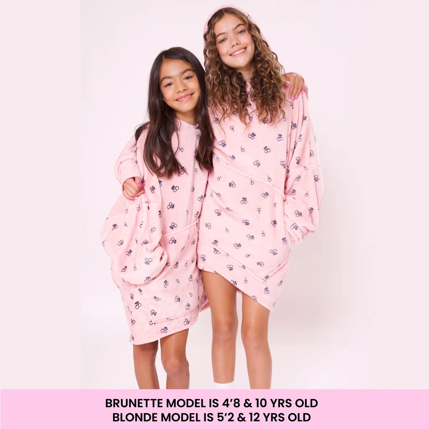 Fleece Printed Pullover Oversized Blanket Hoodie
