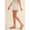 Tween Girls White Denim Skort