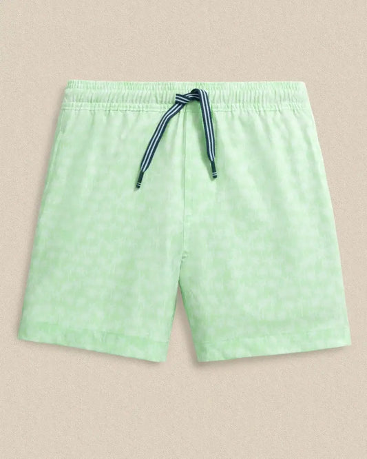 Y Palmy Vibes Swim Trunk: Green Ash
