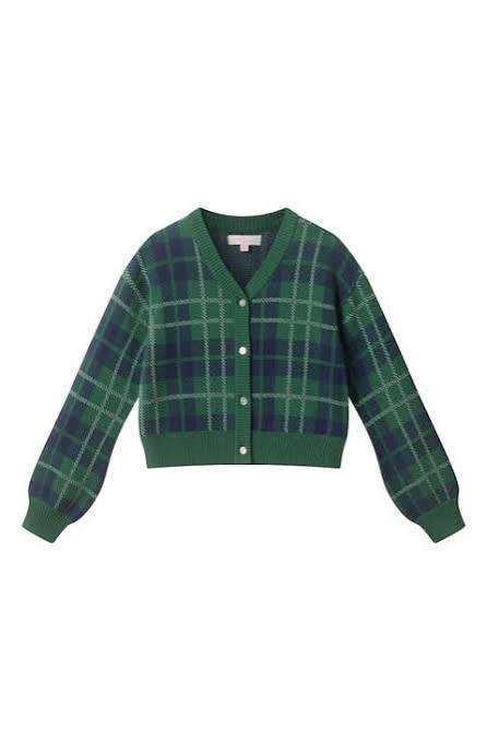 Plaid Cardigan