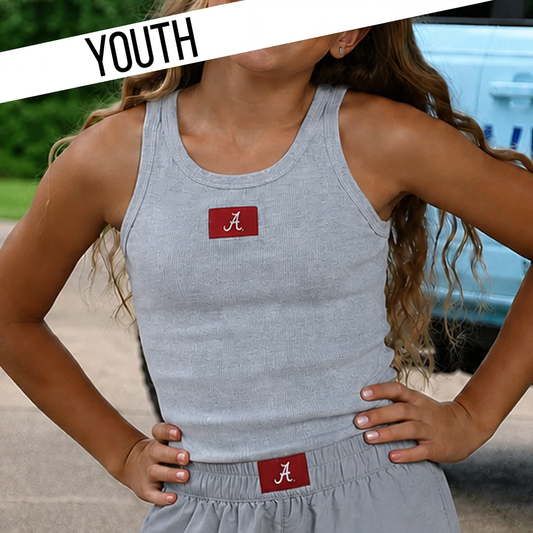Youth Lulu Mac Alabama Tank - Grey