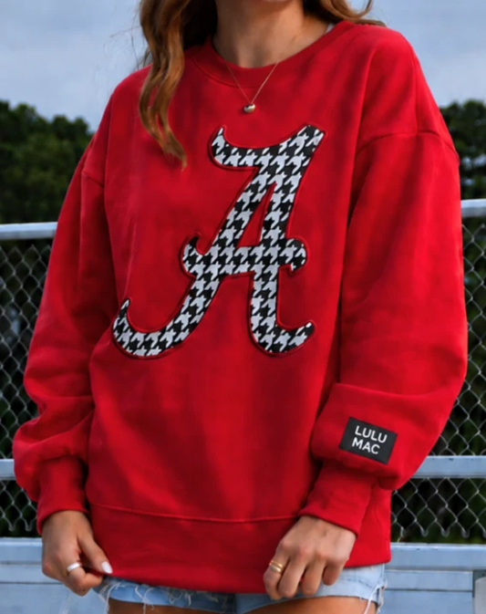 Crimson Lulu Mac Crewneck