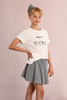 Woven Black Gingham Skort