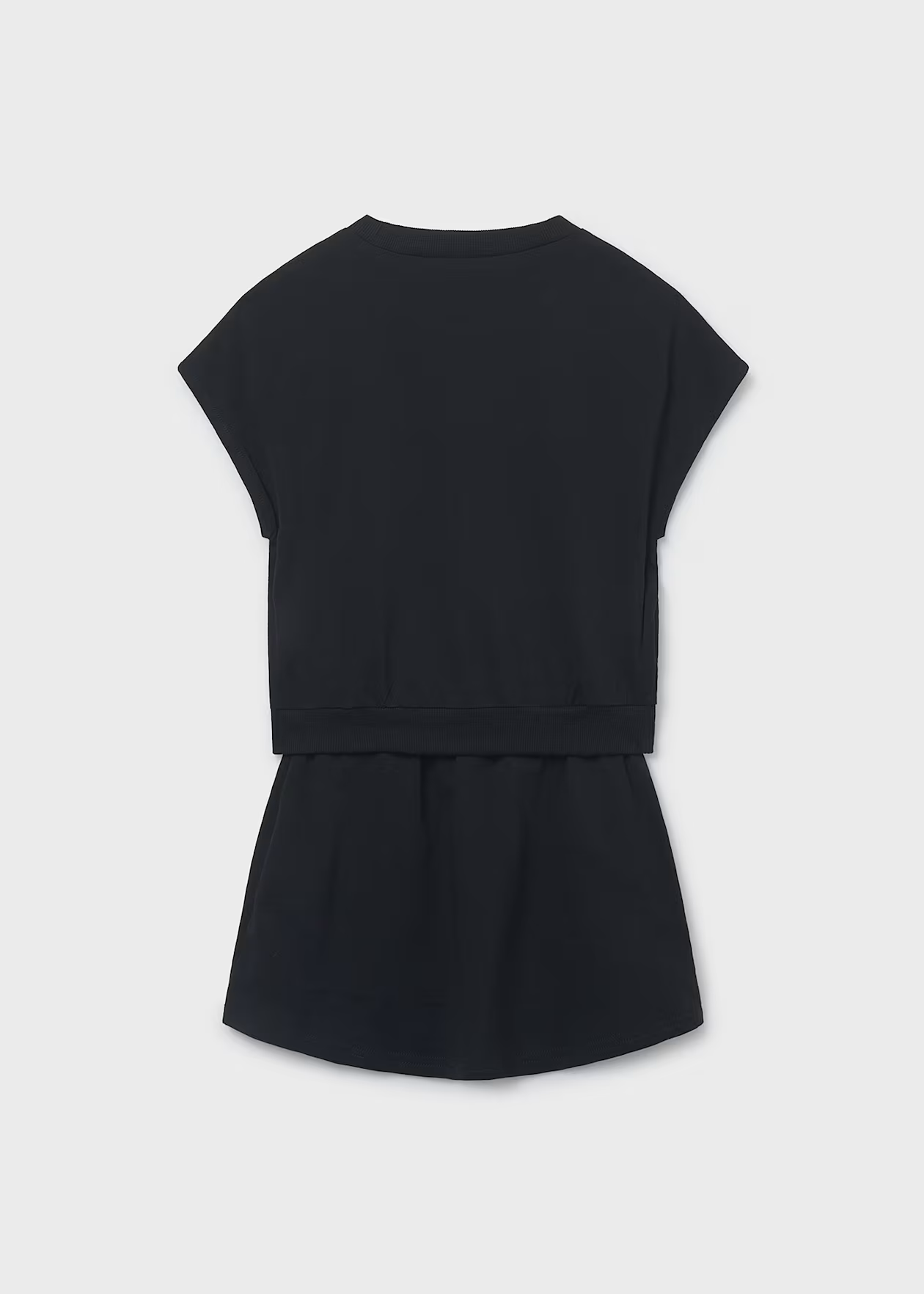 Black Comfy Skirt Set