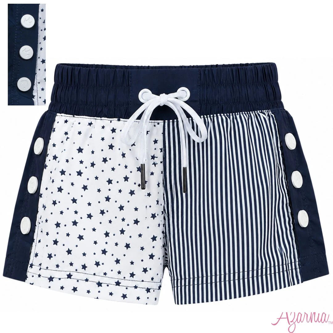 Stars and Stripes GD Color Block Short Navy