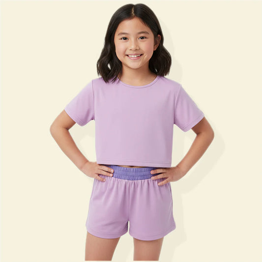 Shorts and Top Set - Light Purple