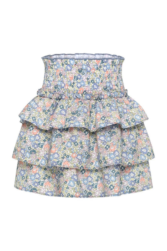 Sally Skirt Coral Floral