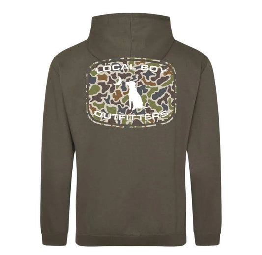 Localflage Patch Hoodie - Olive Green