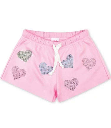 Sparkling Heart Sweat Shorts