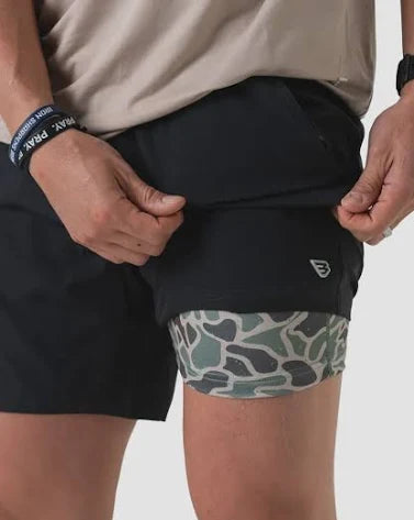 Athletic Short - Black - Camo Liner