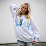 Adult Multi Stitch Sweatshirt - Heather Grey