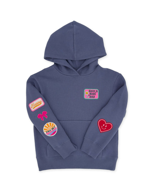 Hadley Patch Hoodie - Crown Blue