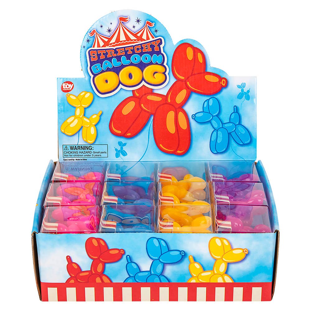 2.5" RUBBER BALLOON DOG SQUISH