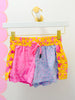 Star/Smiley Color Block Short