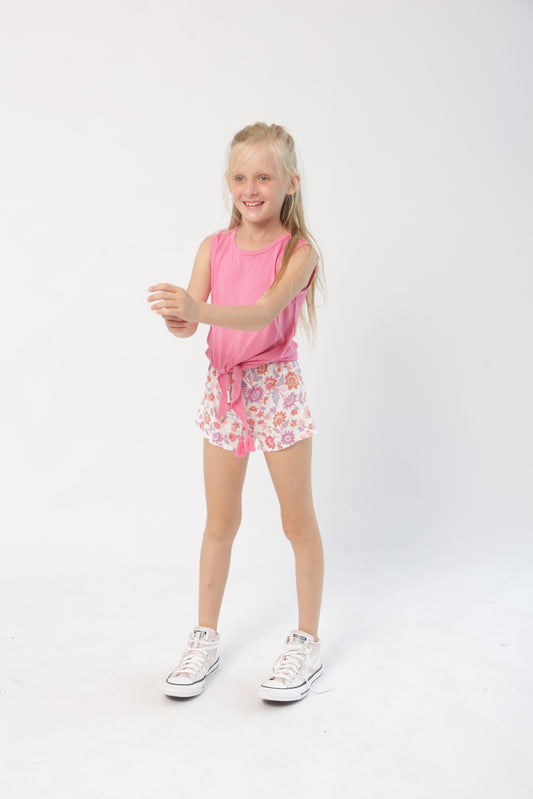 Smocked Short Tropical