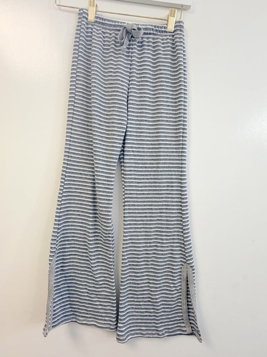 Open Slit Flair Pant - White Wax