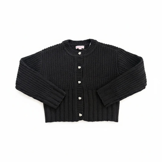 Black Cardigan / Silver Details