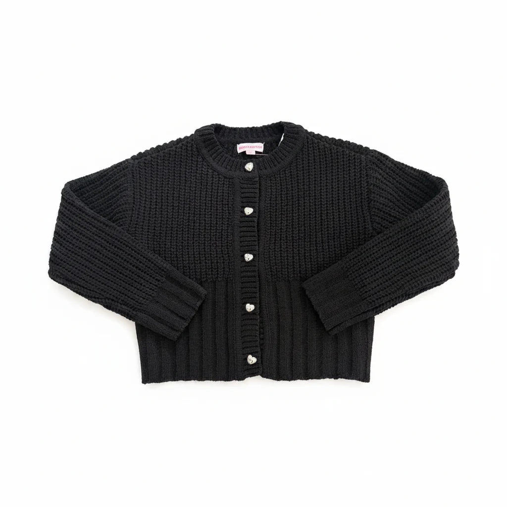 Black Cardigan / Silver Details