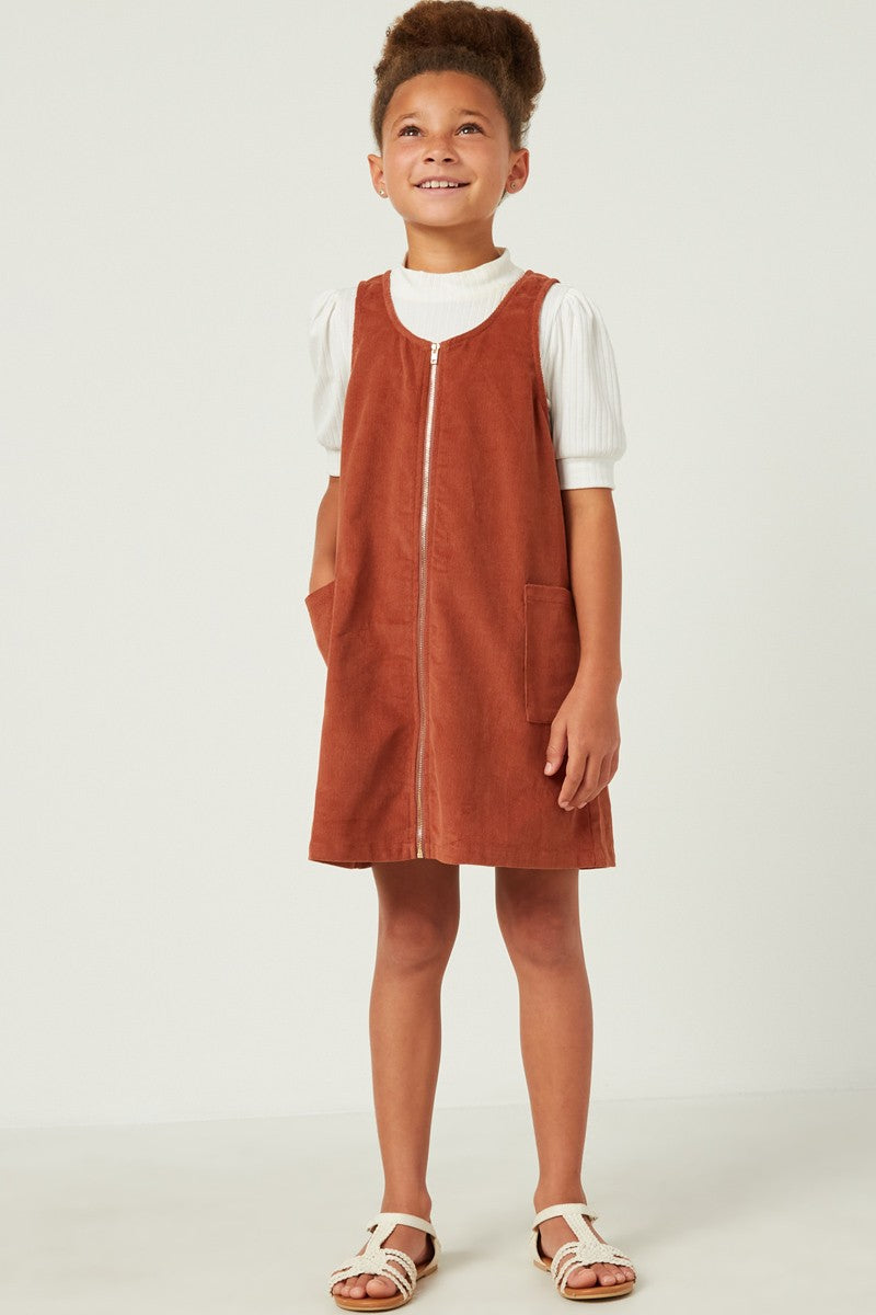 Sleeveless Corduroy Dress
