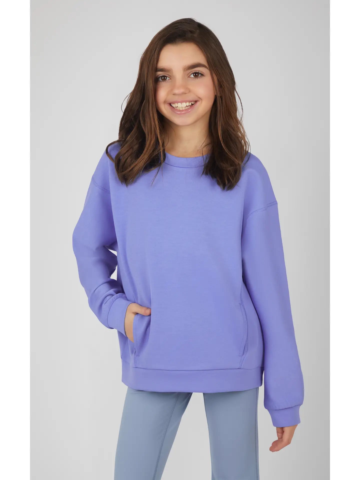Soft Scuba Zuri Crew Neck Everyday Sweatshirt