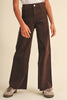 TWEEN KIDS GIRLS WIDE LEG DENIM PANTS (7-14) Brown