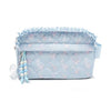 Quilted Floral Printed Pouch with Charm