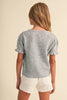 TWEEN KIDS GIRLS PUFF SLEEVE SWEATER