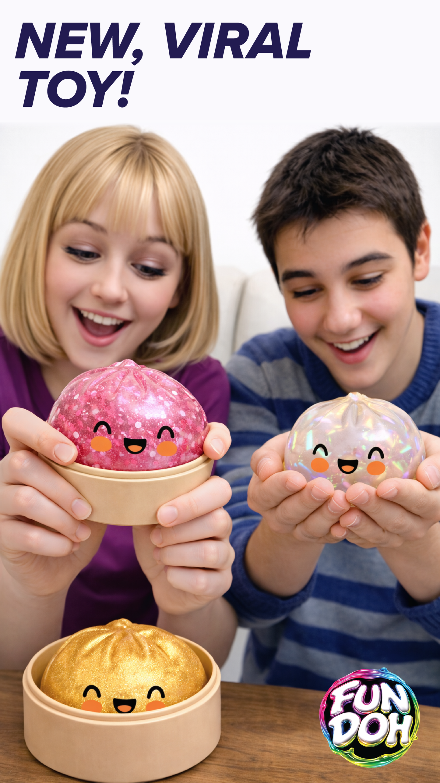 Fun Doh 4" Mystery Dumpling Squishies