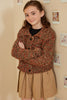 Girls Yarn Collared Button Sweater Cardigan