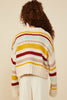 Multi Stripe Knit Sweater Cardigan