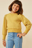 Cuff Pleated Sweatshirt
