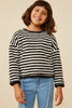 Black and White Stripe Pullover