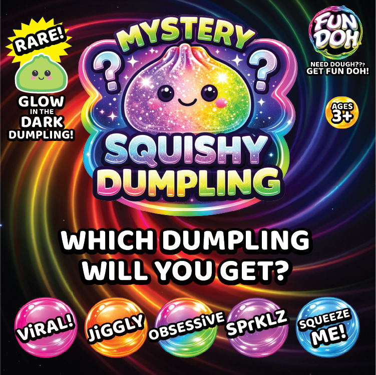 Fun Doh 4" Mystery Dumpling Squishies