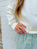Good Things Are Coming Applique Sweatshirt