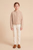 Girls Brushed Rolled Neck Cardigan