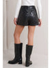 Quilted Faux Leather Skort