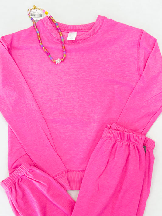 Cloud Jogger Set - Flamingo Pink