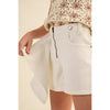 Tween Girls White Denim Skort