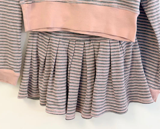 Pleated Nude Colored Skirt