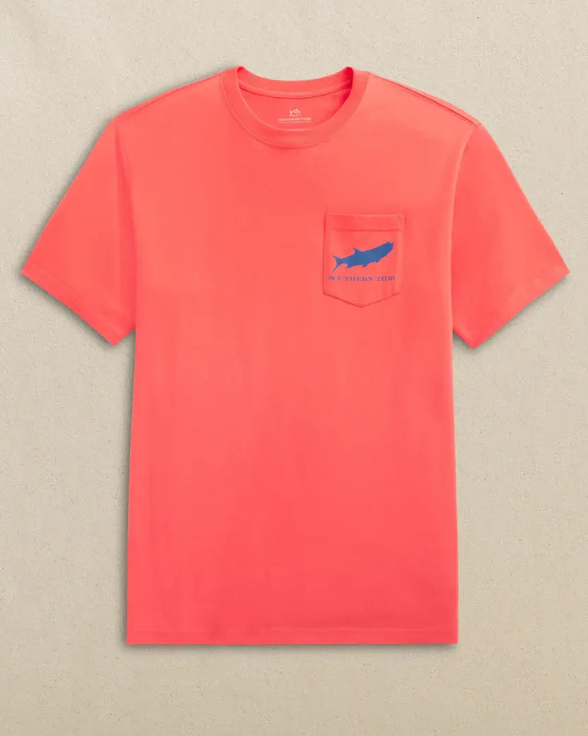 M SS Tarpon Southern Coastal Fishing Tee: Sunset Coral