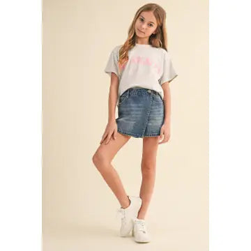 Tween Girl Denim Skort