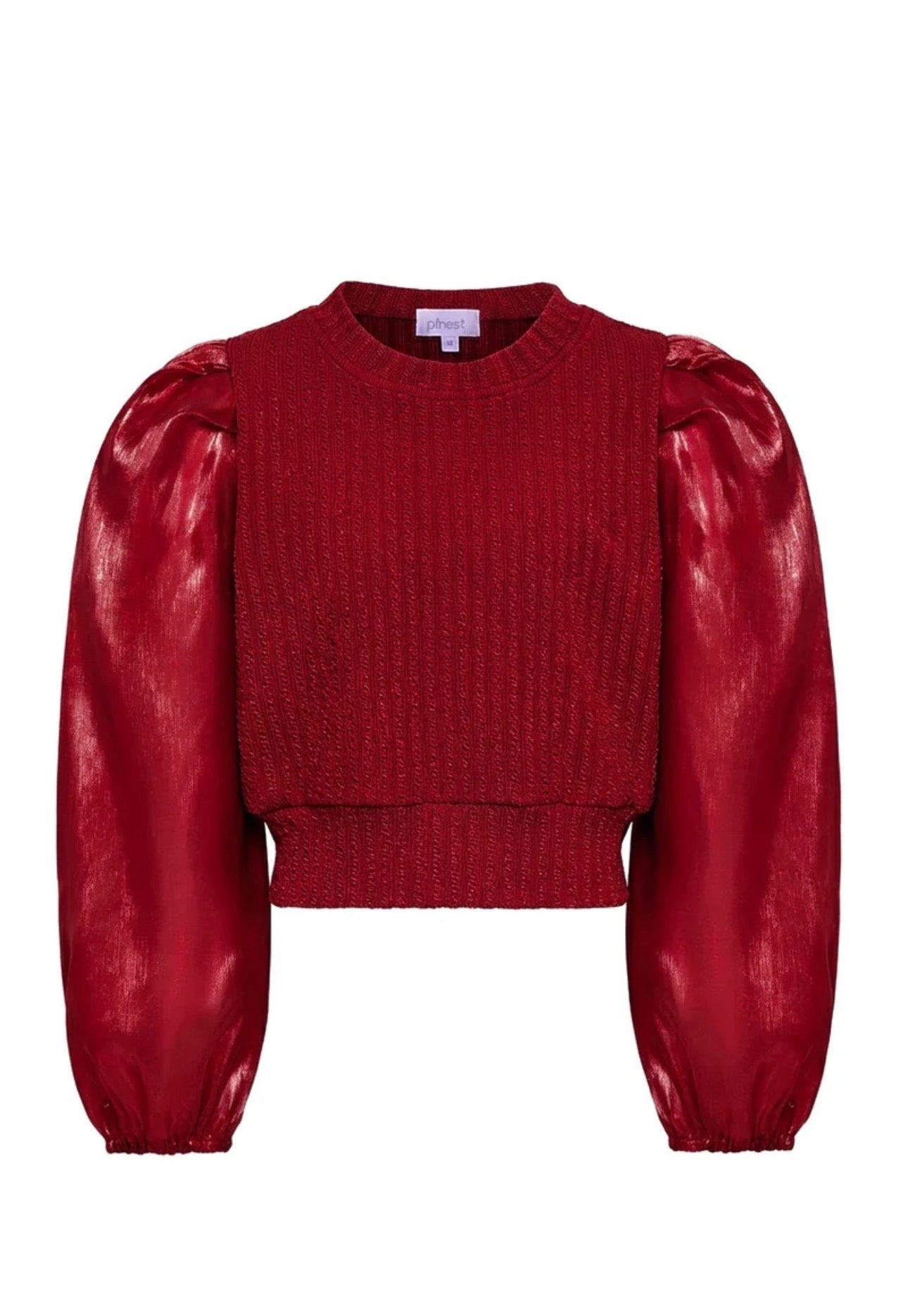 Peyton Top Textured  Red