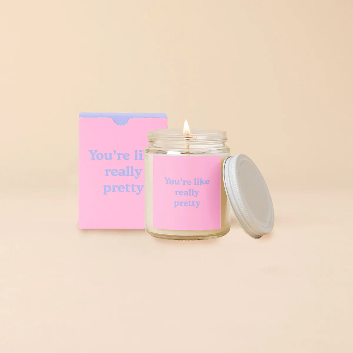 You're Like Really Pretty Candle Clover Tween