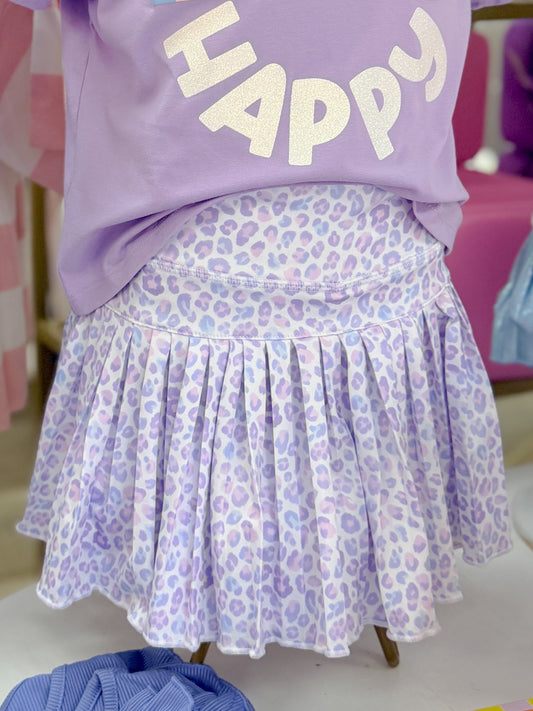 Leopard Love Mini Pleated Skort