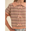 Tween Girls Collard Knit Top