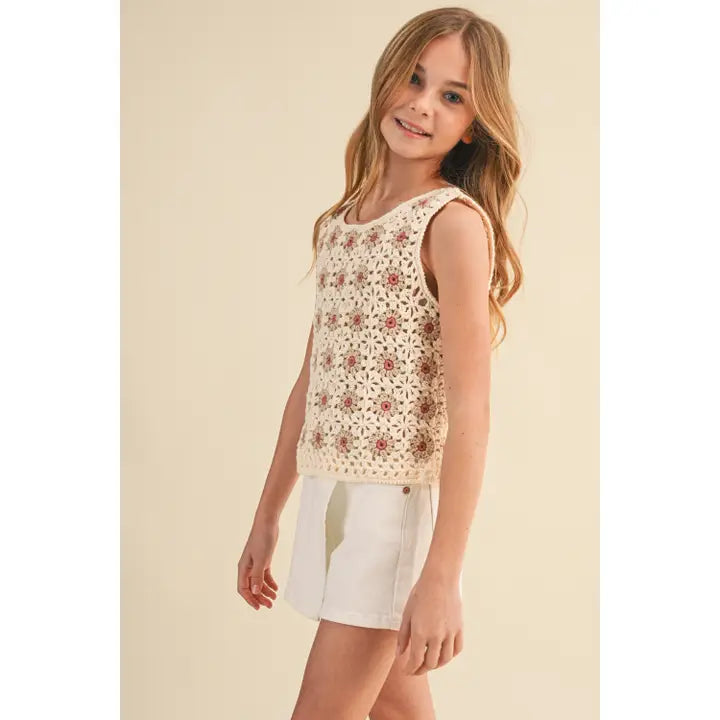 Tween Girls Crochet Tank